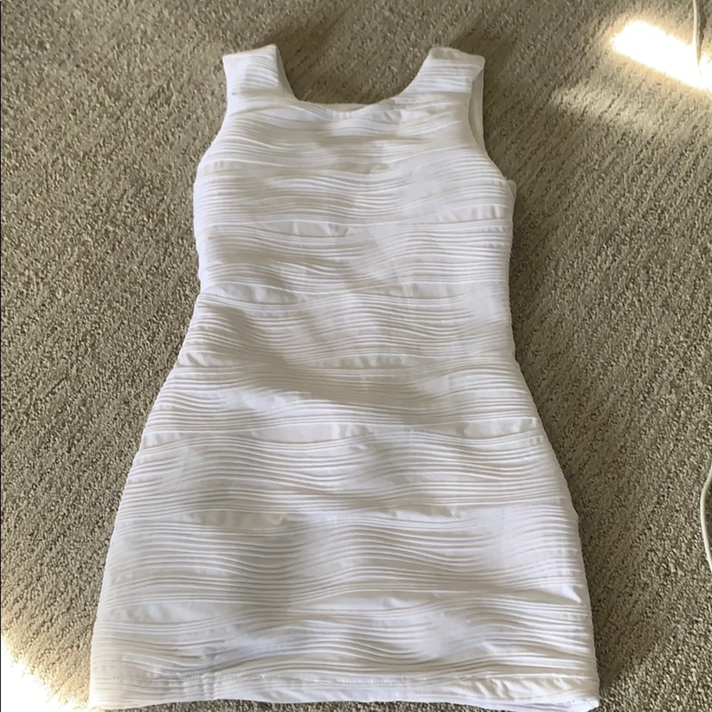 White mini dress